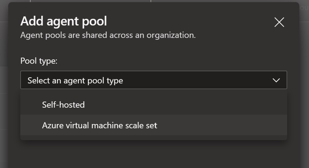 Select Azure Virtual Machine Scale Set