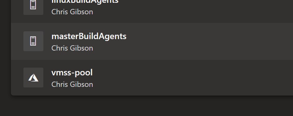 New Agent Pool