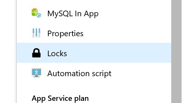 Why aren’t you using Azure resource locks?